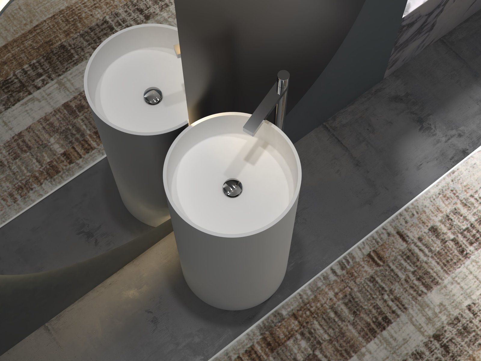 Green freestanding stone baths AT-3010-D-6
