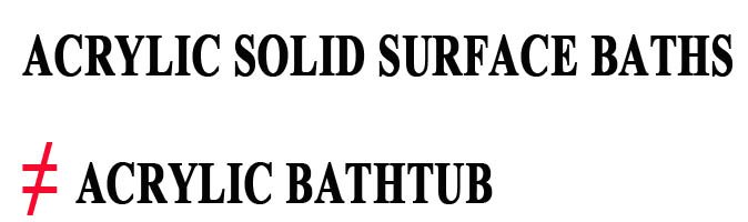 different bathtubs
