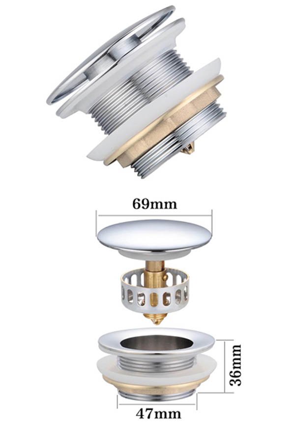 drain head for stone bathtub
