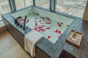 drop in tub made of stone resin for hotel project