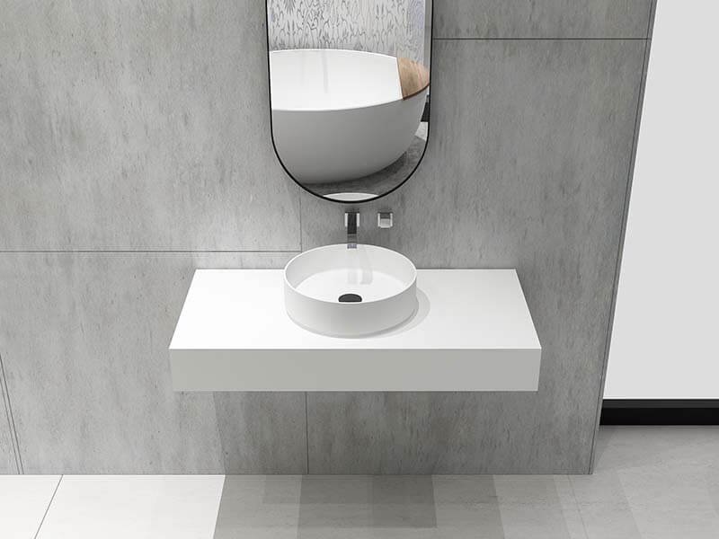 composite stone lavatory sink 9033