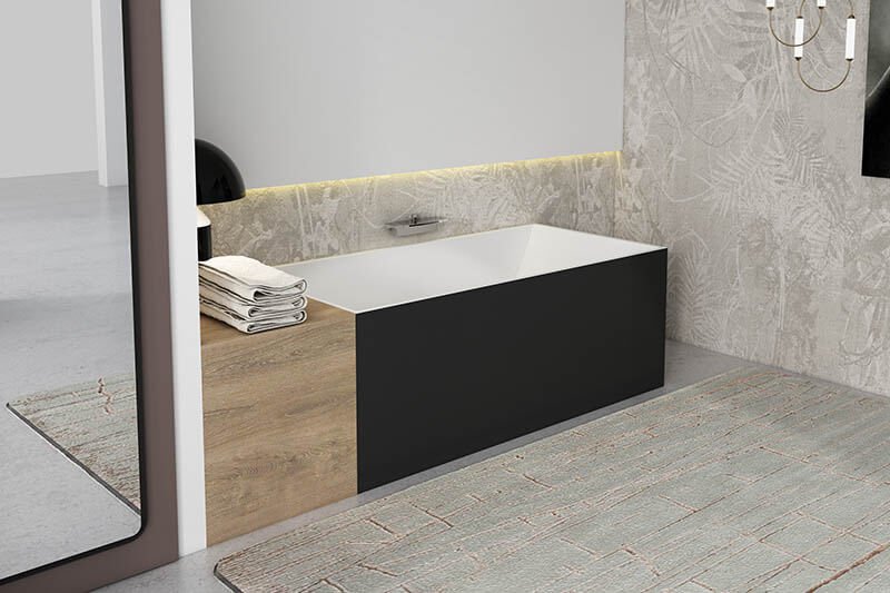 modern sleek design square baths furniture