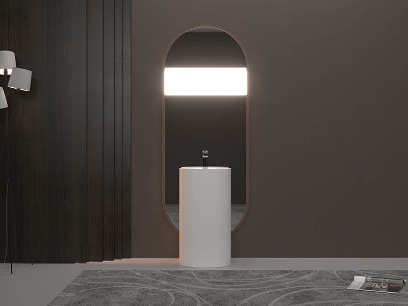 Cylindrical wash basin freestanding style AT-6001
