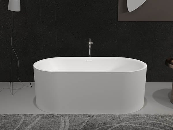 AT-6004 stone baths the recommended bathtub to math with pedestal basin AT6004