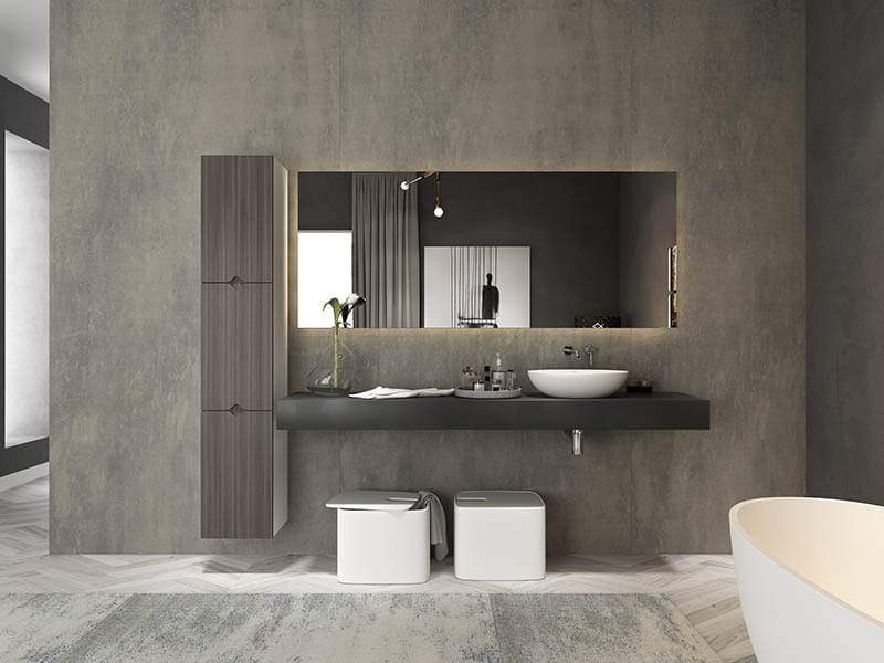 OVAL SOLID SURFACE BASIN for modern bathroom AT8005