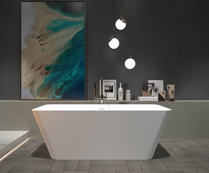 chick square bathtub cassate for modern bathroom space