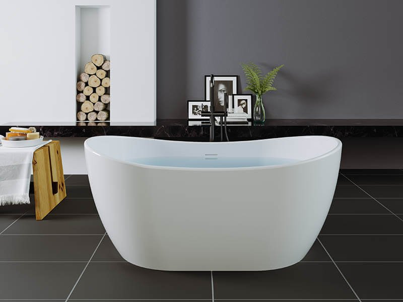 Modern stone resin baths with chick design