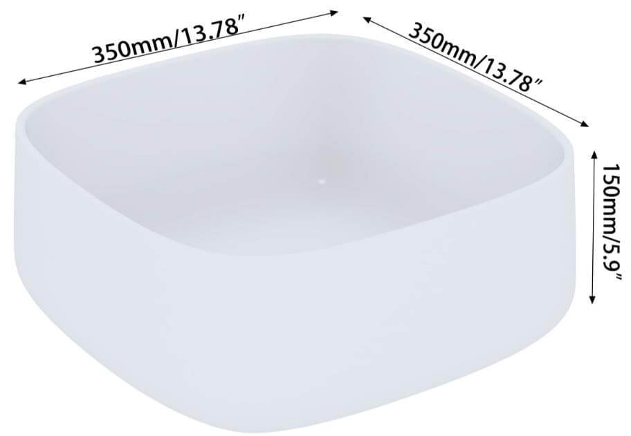 dimension size of at8206B basin