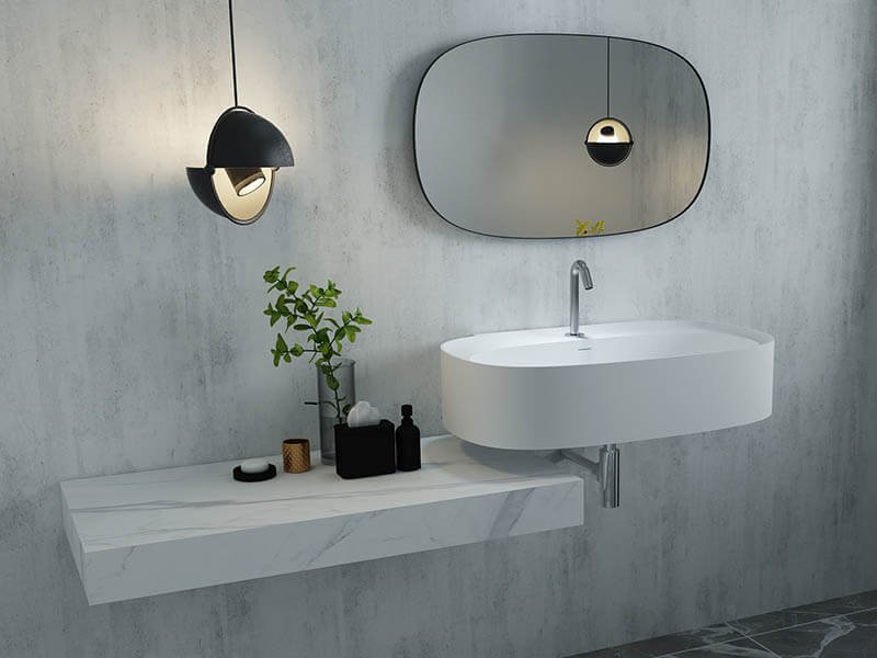 AT3006 wall mount modern bathroom basin