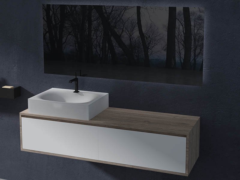 AT-3010-A rectangular wash basin with modern design