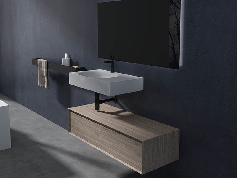 AT-3010-B-stylish bathroom sink with wall hang style for contemporary bathroom design
