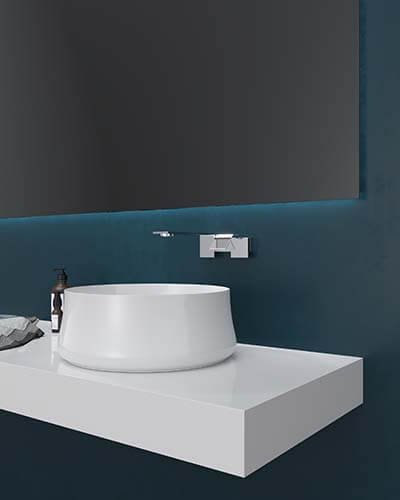 At8210 solid surface countertop basin